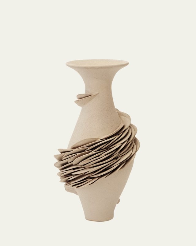 Phi Stoneware Vase, 15"